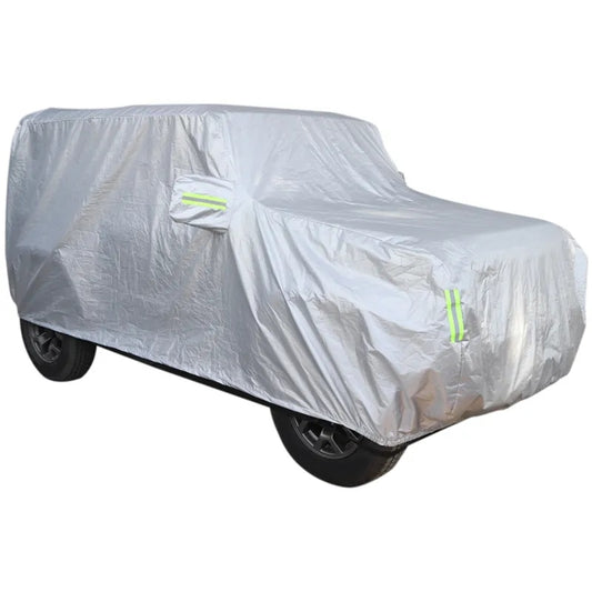 Cubierta de poliéster para coche equipada para exteriores, resistente al agua, a la lluvia, al sol, a prueba de polvo, 1 pieza apta para Suzuki Jimny 2019 2020