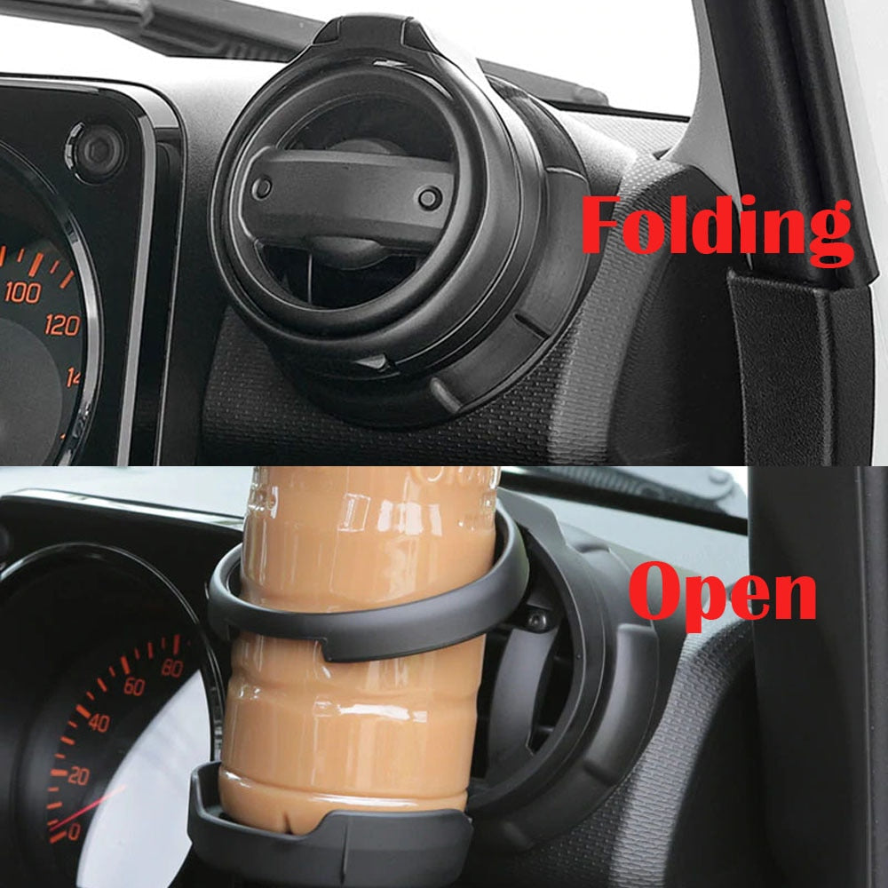Car Air Vent Foldable Cup Drink Holder Compatible Suzuki Jimny JB64/JB74 2018-2022 Accessories