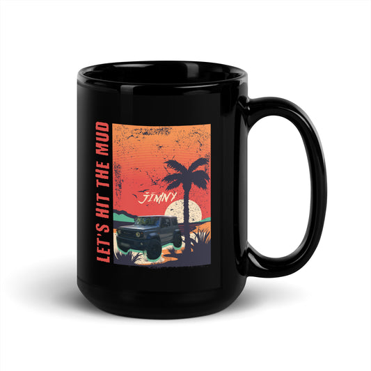 Black Jimny Sunset Adventure Mug- Lets Hit The Mud