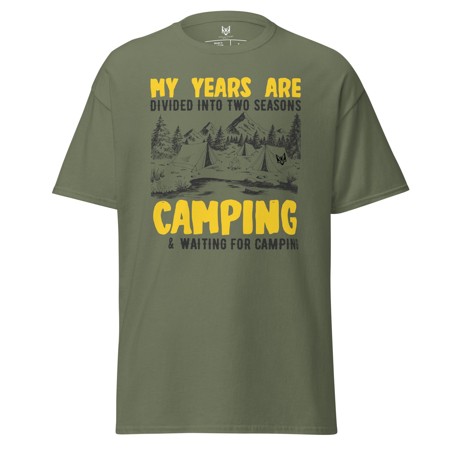 Camiseta de temporada de acampada Hilltop Fox