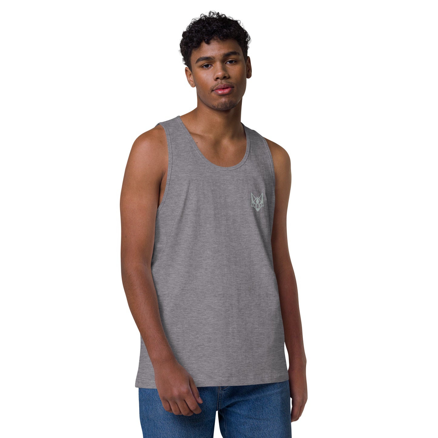 Camiseta sin mangas premium para hombre de Hilltop Fox