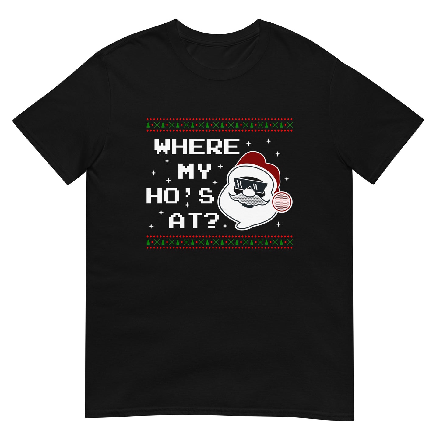 Camiseta navideña: Papá Noel, ¿dónde están mis hos?