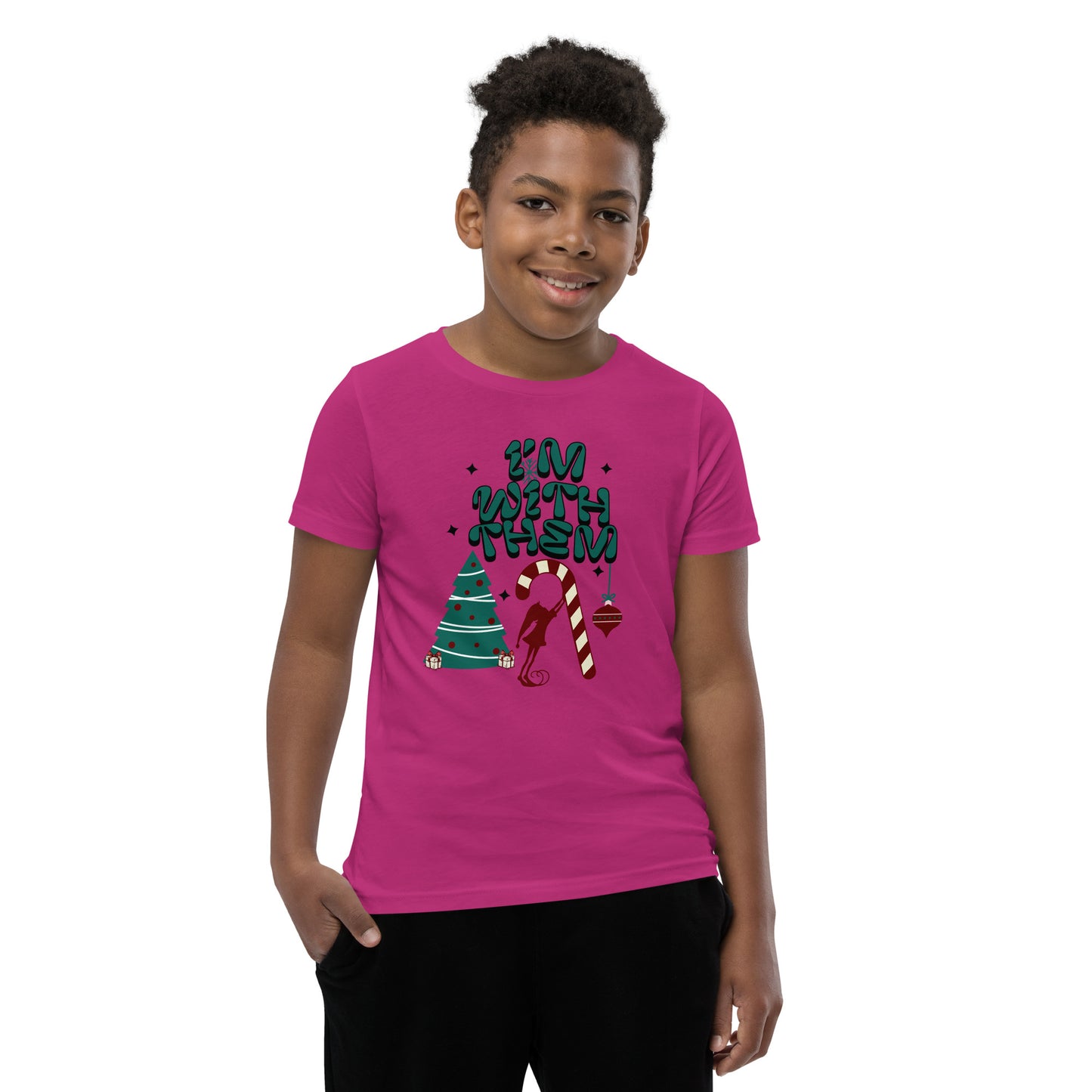 Camiseta juvenil de Navidad: ¡ESTOY CON ELLOS!