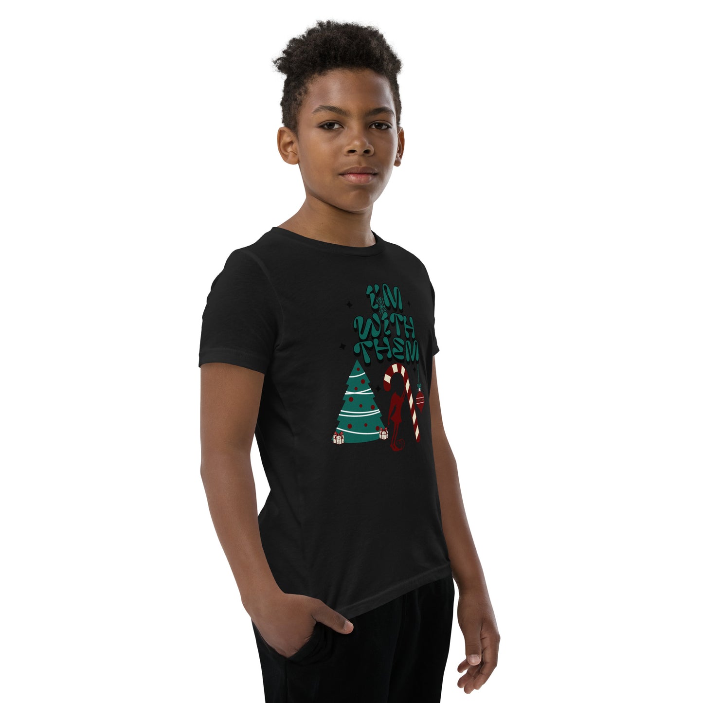 Camiseta juvenil de Navidad: ¡ESTOY CON ELLOS!
