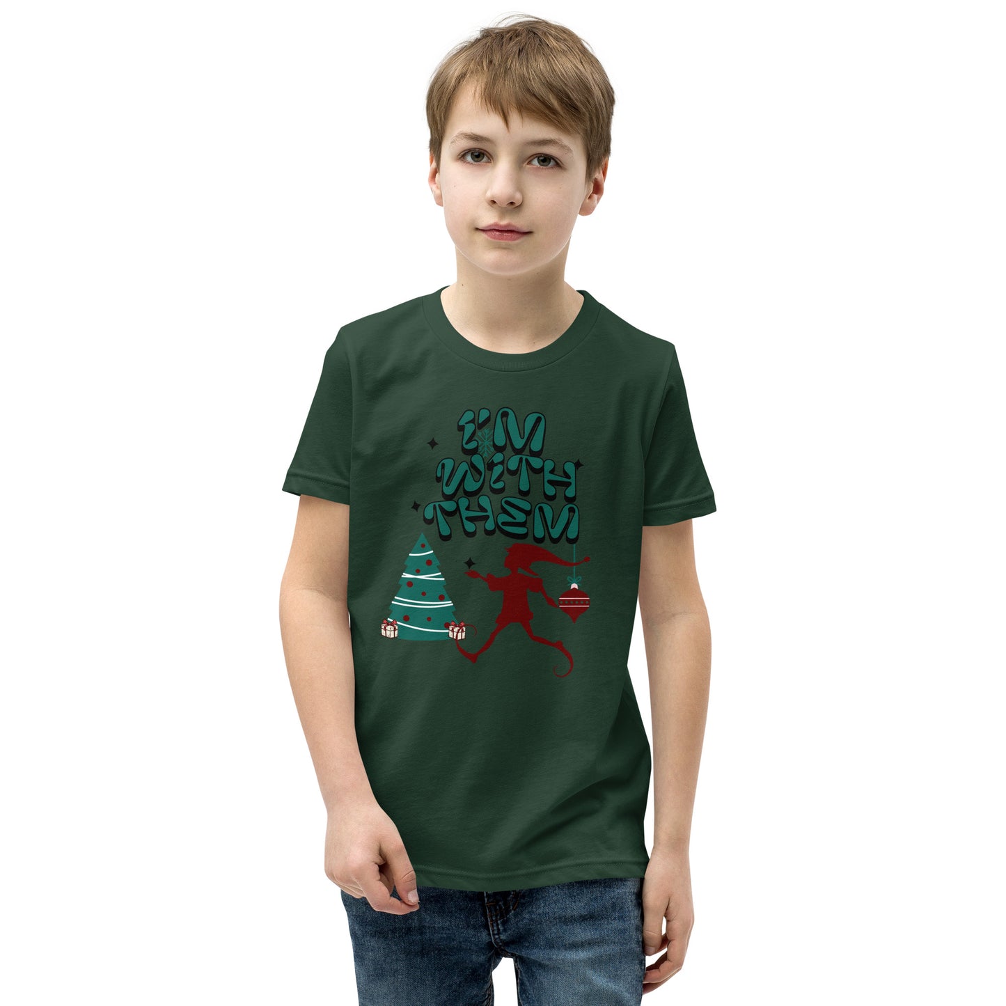 Xmas T-Shirt for Youth- IM WITH THEM!