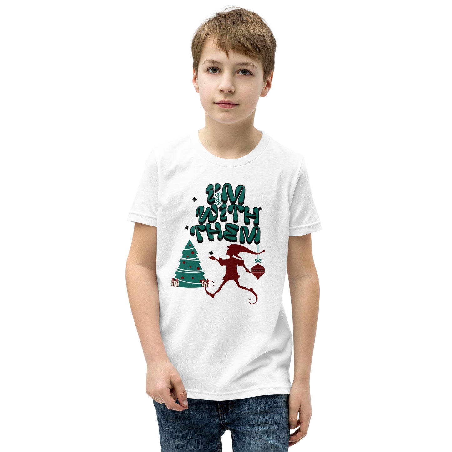 T-shirt de Noël pour les jeunes - JE SUIS AVEC EUX !