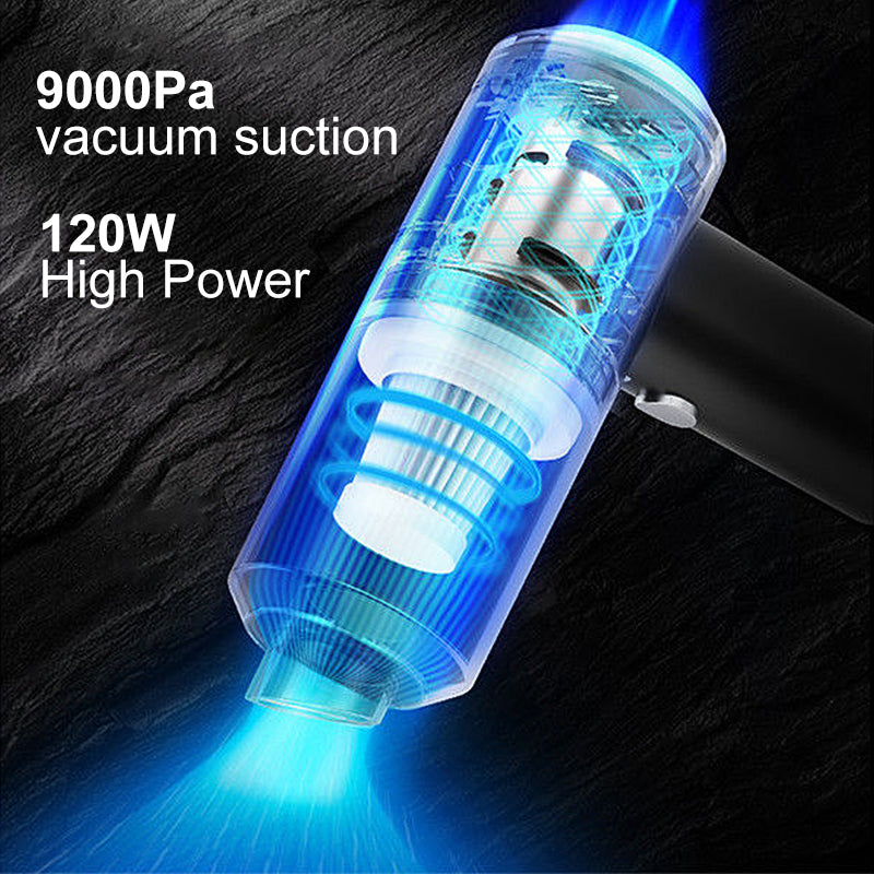 Mini Vacuum, Powerful Car Vacuum Cordless Rechargeable, Hand Held Vacuum for Dust, Sand, Pet Fur, Crumbs, Ultra-Light Portable Vacuum for Home, Car, Office, Small Dust Buster